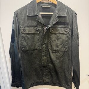 Men's Green Military Style Jacket